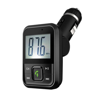 Bluetooth Wireless FM Transmitter with USB, AUX, and Micro SD Inputs (IQ-205BT)