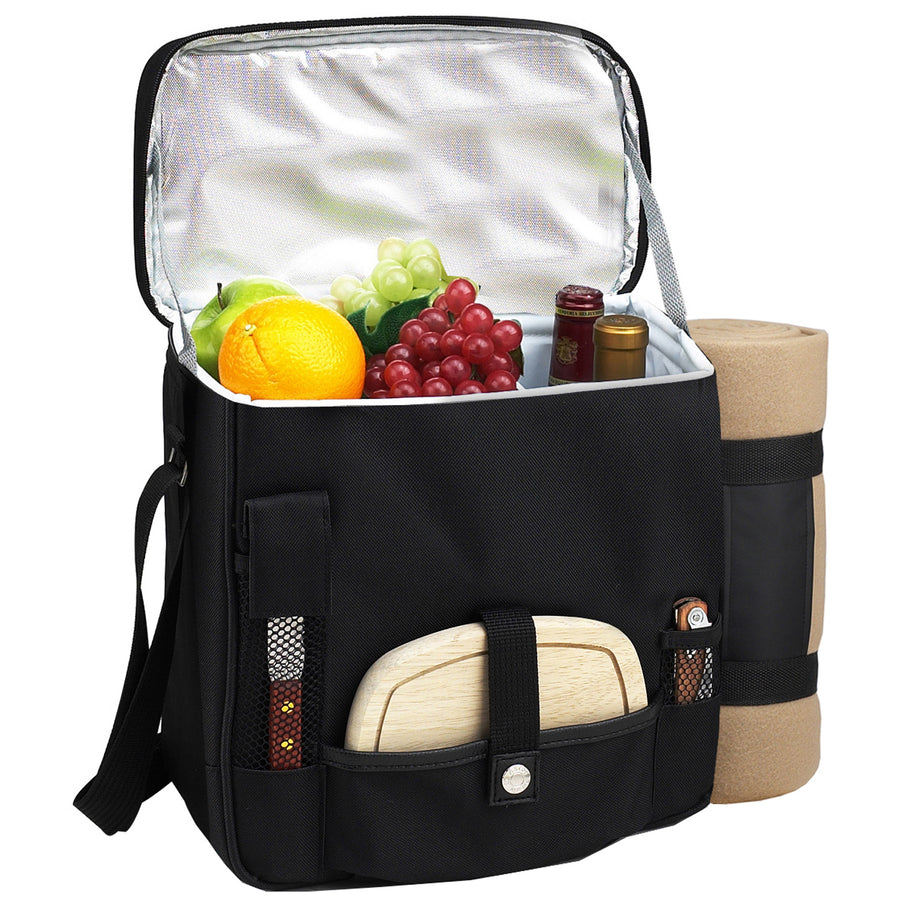 Picnic at Ascot Wine & Cheese Cooler Tote with Blanket (527X)