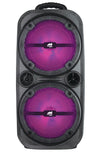 Portable Dual 8” Wireless Party Speakers with Disco Lights (NDS-8502)