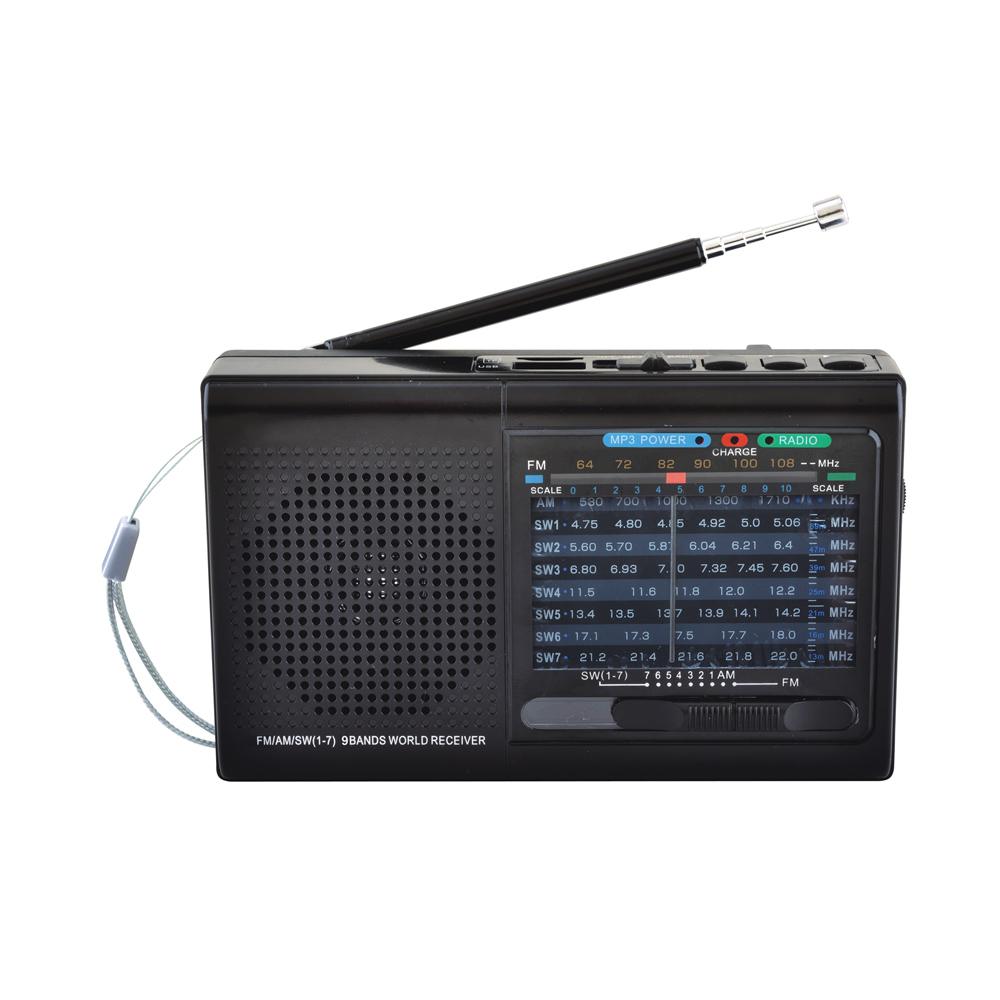 Supersonic 9 Band Radio With Bluetooth (SC-1080BT)