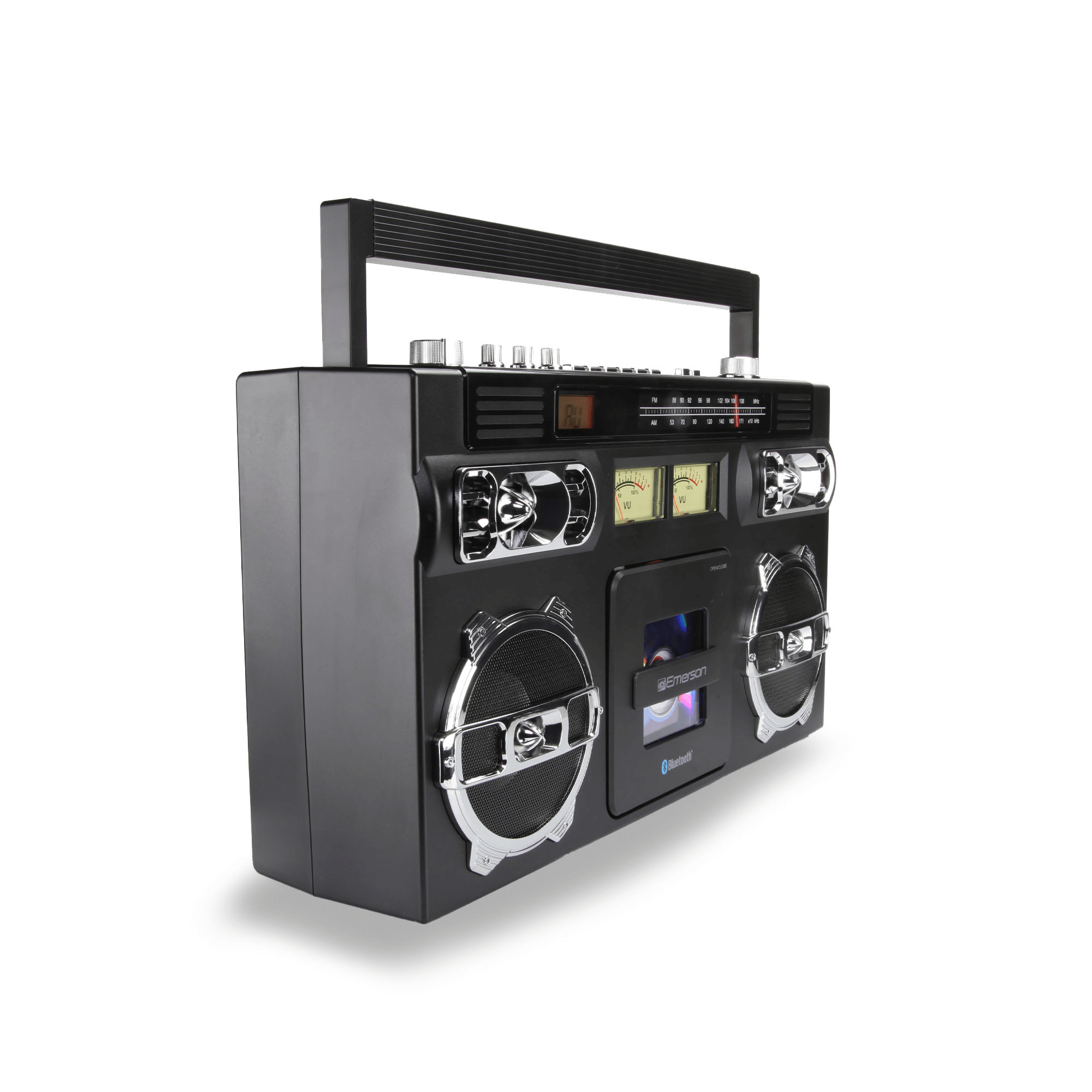 Emerson Retro Portable CD Boombox w Programmable Memory and LED Digital Display