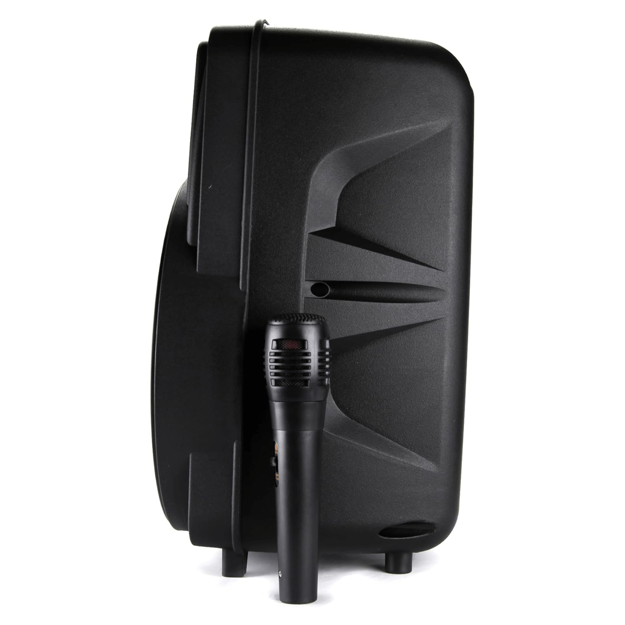 Emerson Portable 8" Bluetooth Party Speaker with FM Radio, Disco Light and Stand