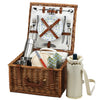Picnic at Ascot Cheshire Basket with Service for 2 & Coffee Set (702C)
