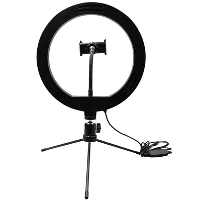PRO Live Stream 10” LED Table Top Selfie Ring Light (SC-1210SR)