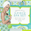 Deluxe Plush 3-Piece Bathroom Gift Box Spa Set