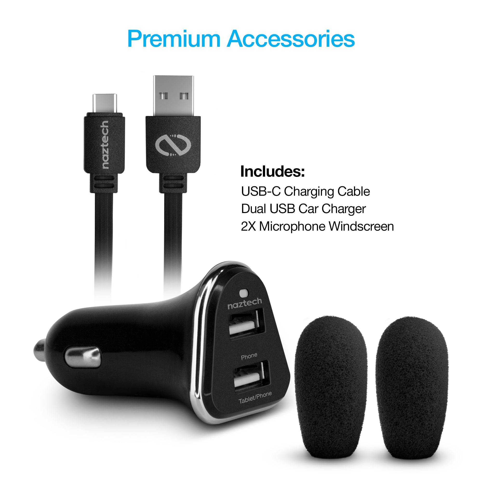 Naztech NXT-700 Xtreme Noise Cancelling Headset for Car Use