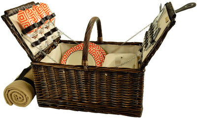 Picnic at Ascot Buckingham Basket with Service for 4 & Blanket (714B)