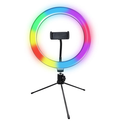 PRO Live Stream 10” Desk Selfie Ring Light with RGB (SC-1230RGB)