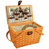 Picnic at Ascot Frisco Traditional American Style Picnic Basket with Service for 2 (716H)