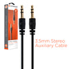 HyperGear 3.5mm Stereo AUX Cable 2ft Black (14029-HYP)