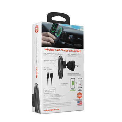 HyperGear MagVent Wireless Car Charging Mount for iPhone 13 (15454-HYP)