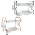 Better Chef 16" 2-Level Chrome-Plated R-Shaped Dish Rack