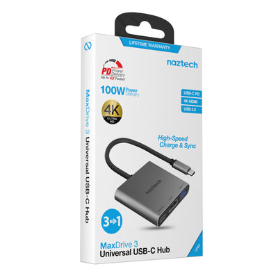 Naztech Portable MaxDrive 3100W Universal USB-C Hub (15598-HYP)