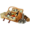 Picnic at Ascot Yorkshire Picnic Basket with Service for 4, Coffee Set & Blanket (710BC)