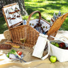 Picnic at Ascot Huntsman Basket with Service for 4, Coffee Set & Blanket (705BC)