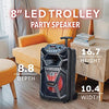 8" Bluetooth LED Speaker with TWS Link (PABT6035)