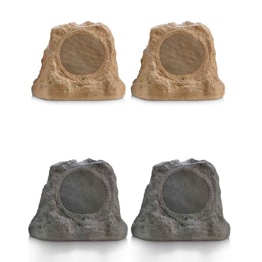 SoundPro Dual Bluetooth Outdoor Weatherproof Rock Landscape Speakers