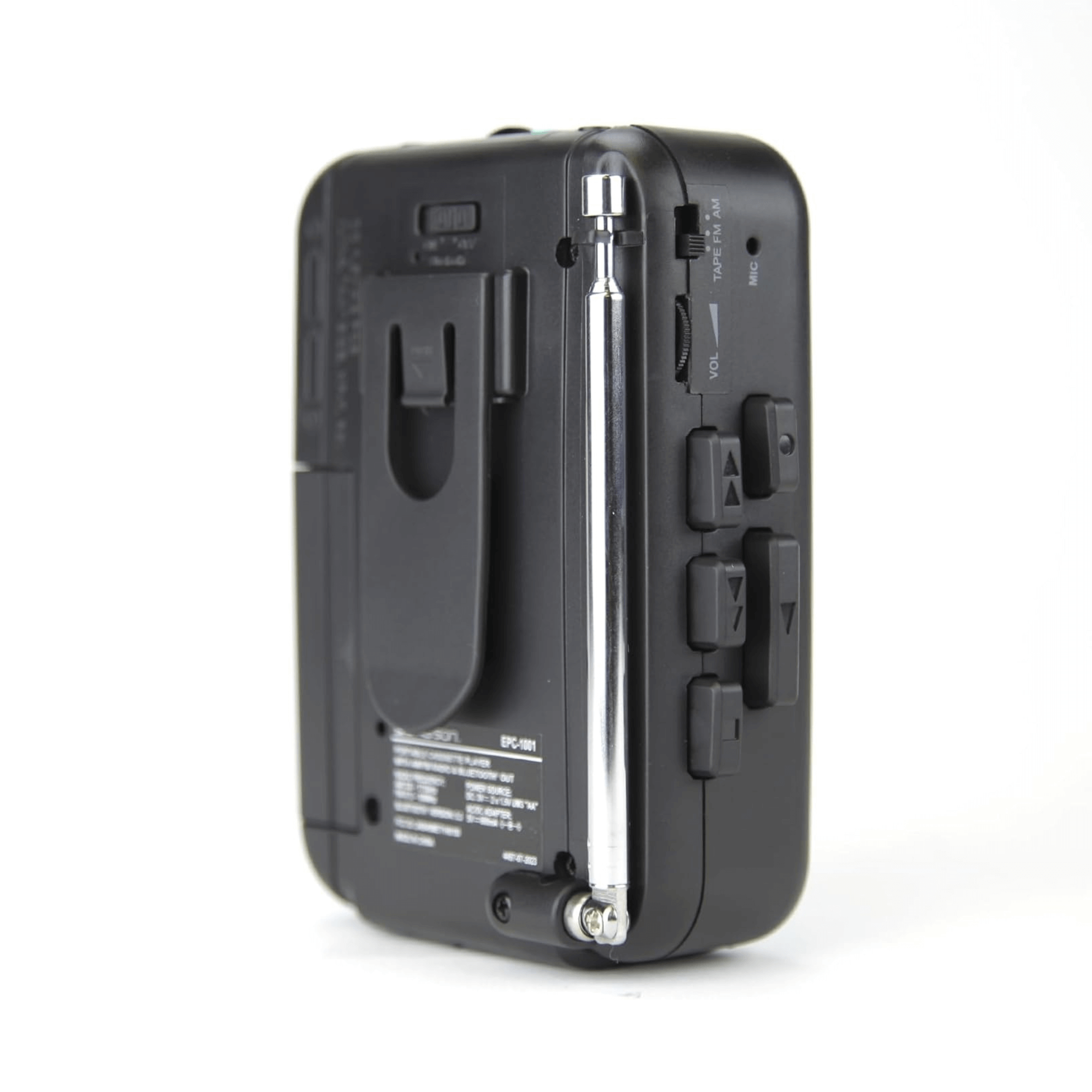 Emerson Portable Cassette Player with Bluetooth Out and Built-In Microphone