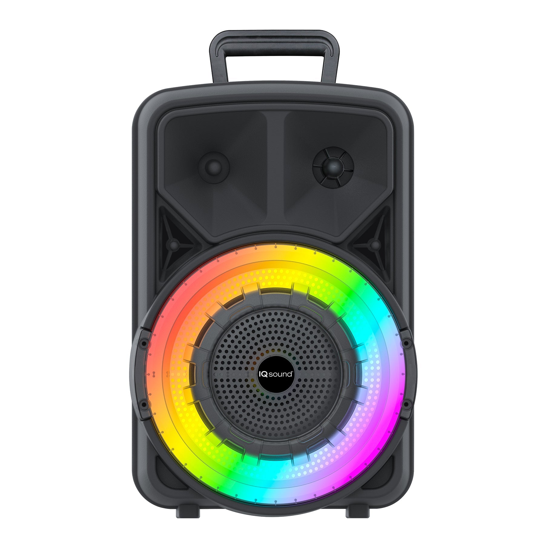 Supersonic Portable Bluetooth 8" Speaker w TWS, FM Radio & Vol-Mic Controls (IQ-5708DJBT)