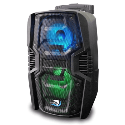 Dolphin Dual 6.5" Bluetooth Party Speaker with LED Flashing Woofer Light and TWS