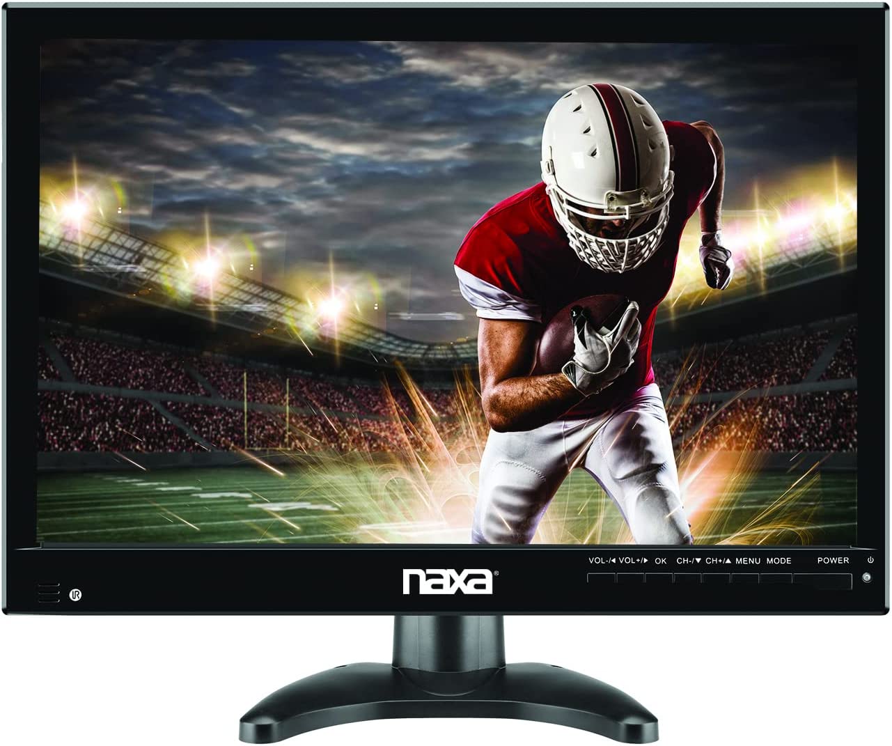 Naxa Portable 14.1" 12 Volt ACDC TV and Digital Multimedia Player with Built-in Rechargeable Lithium Battery & DC Car Cord (NT-1400)