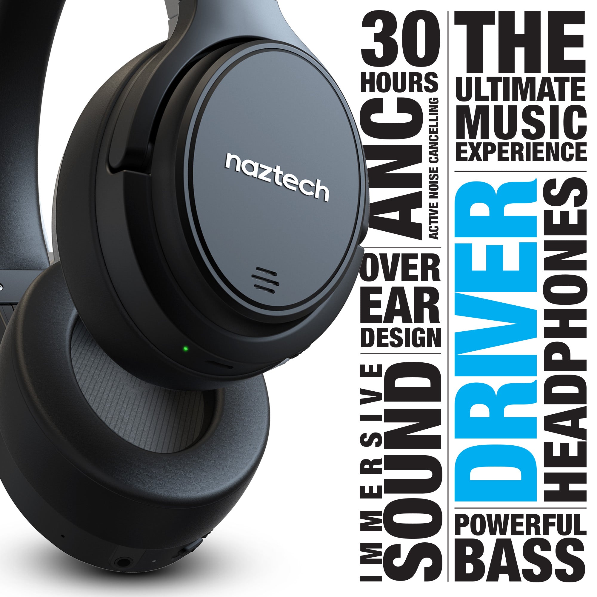 Naztech Driver ANC1000 Wireless Headphones
