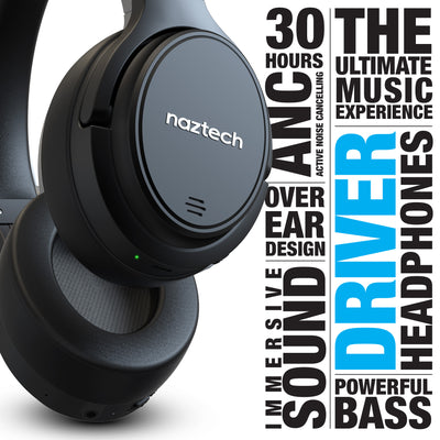 Naztech Driver ANC1000 Wireless Headphones (ANC1000-PRNT)