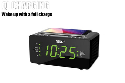 Dual Alarm Clock with Qi Wireless Charging Function (NRC-191)