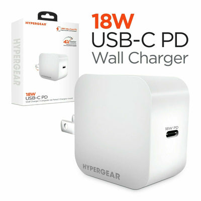 HyperGear 18W USB-C PD Wall Charger White (14723-HYP)