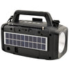 Solar Power Speaker w FM Radio & LED Flashlight, USB & Micro SD Input (SC-1074ER)