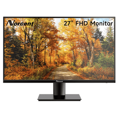 Norcent 27 Inch Frameless Computer Monitor FHD 75HZ VA with Built-In Speakers