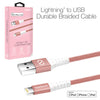 Naztech MFI Lightning Charge & Sync USB Braided Cable 4ft (BRAIDED-PRNT)