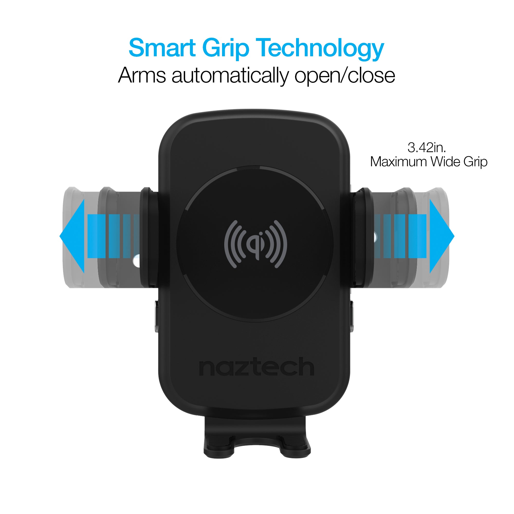 Naztech Smart Grip Wireless Charging Car Mount