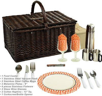 Picnic at Ascot Surrey Picnic Basket with Service for 2 & Coffee Set (713C)