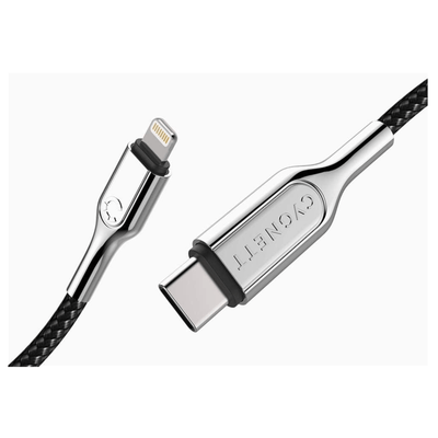 Cygnett Armoured Lightning to USB-C Braided Charging Cable 1M w Durable Design