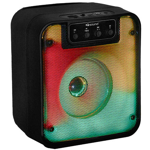 4" Bluetooth Speaker FIRE BOX with TWS and LED Fire Light Show (IQ-7004DJBT)