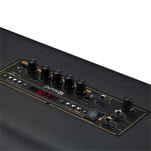 Supersonic Portable PA System Karaoke Speaker with TWS, FM Radio & LED Disco Ball (IQ-906K)