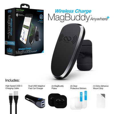 Naztech MagBuddy Wireless Charge Anywhere+ Mount Black (14612-HYP)