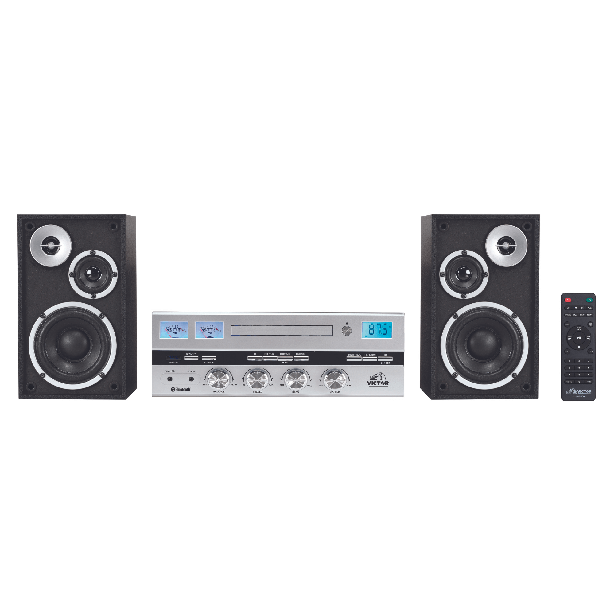 Victor Milwaukee II Desktop Bluetooth CD Stereo System - Jupiter Victor Milwaukee II Desktop Bluetooth CD Stereo System - Jupiter