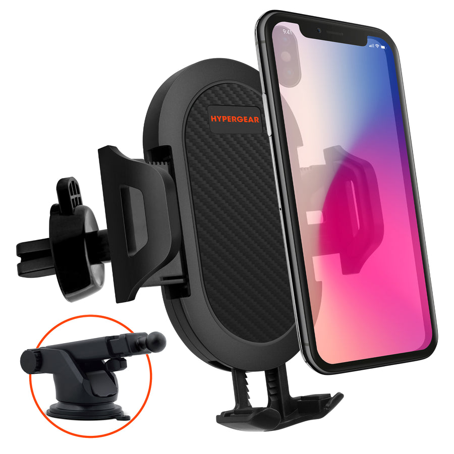 HyperGear 3-in-1 Phone Mount Kit Black (15289-HYP)