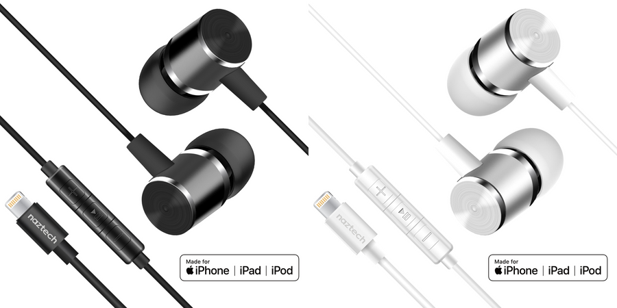 Naztech Platinum High Fidelity Lightning Earbuds
