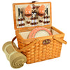 Picnic at Ascot Frisco Traditional American Style Picnic Basket with Service for 2 & Blanket (716HB)