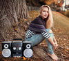 Portable CD Player with AM FM Stereo Radio Cassette Player and Recorder (NPB-426)